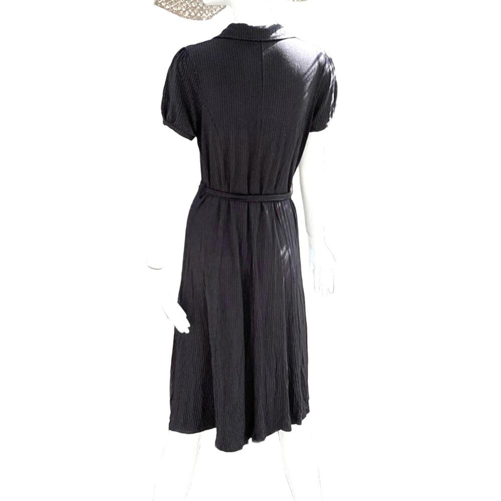 Vintage Mexx Jersey Shirt  Dress With Capped Sleeves, Matching Belt Med  Viscose - Picture 2 of 9